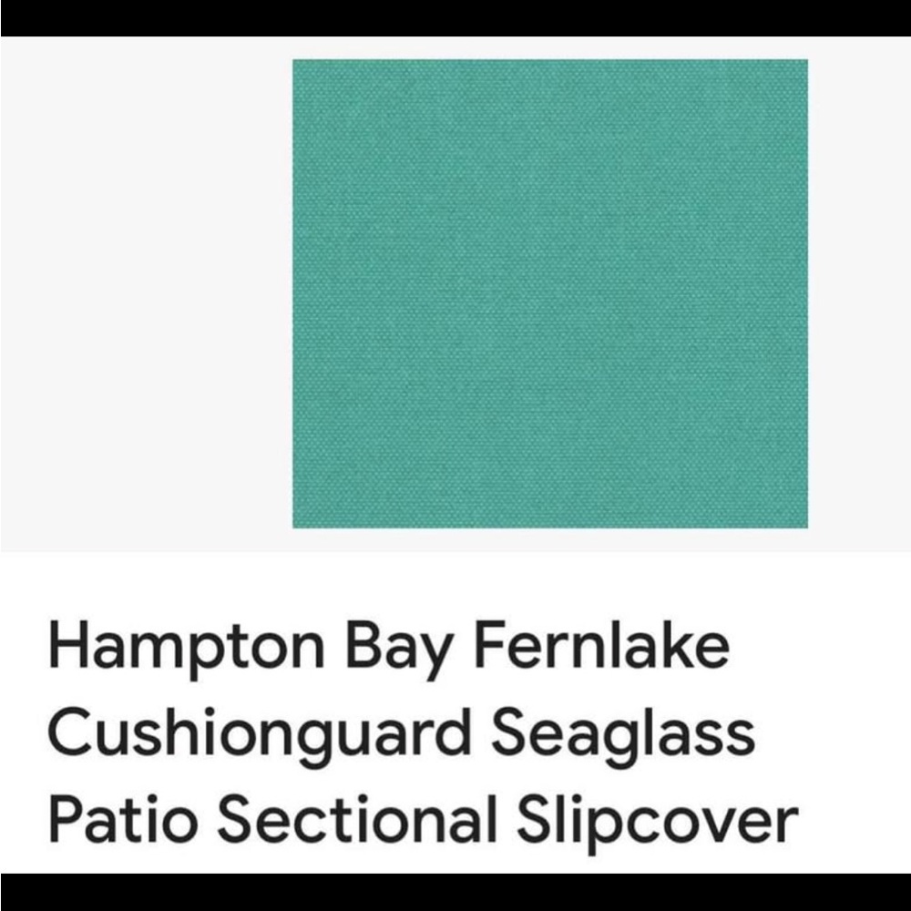 HAMPTON BAY Patio Cushion Slip Covers Set of 8 (for 4 Chairs) - Picture 6 of 9
